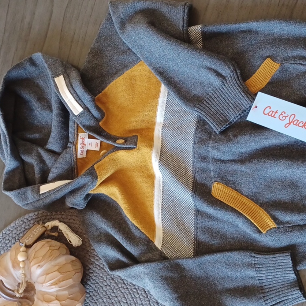 NWT Toddler boy's Cat and Jack Sweater, 4T